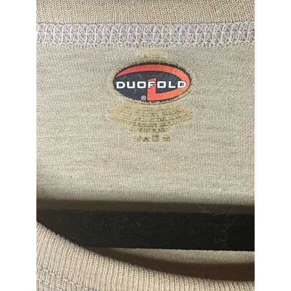 Duofold Yellow Tan Georgia Appalachian Trail Club Logo Long Sleeve Tee Size L - Picture 4 of 6